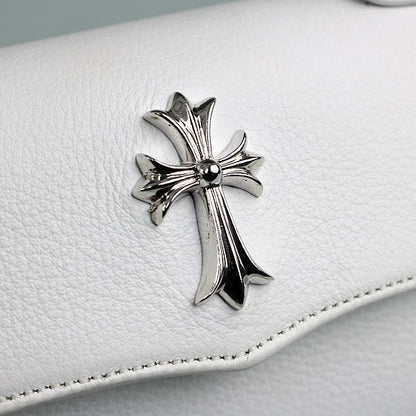 CHROME HEARTS Dog Adams 2-Way CH Bag White Size ONE SIZE