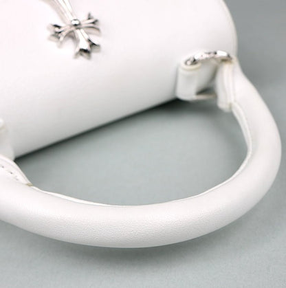 CHROME HEARTS Dog Adams 2-Way CH Bag White Size ONE SIZE