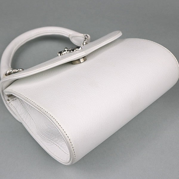 CHROME HEARTS Dog Adams 2-Way CH Bag White Size ONE SIZE
