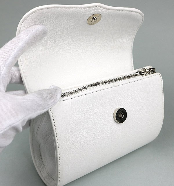 CHROME HEARTS Dog Adams 2-Way CH Bag White Size ONE SIZE