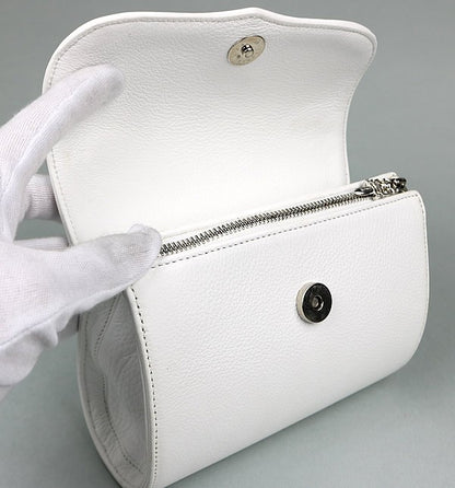 CHROME HEARTS Dog Adams 2-Way CH Bag White Size ONE SIZE