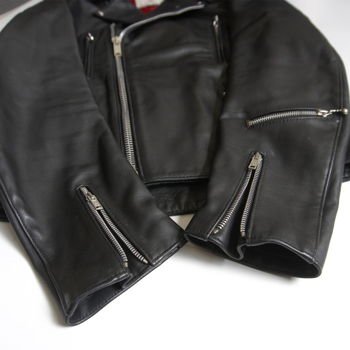 666 triple six Steerhide UK Side Belt Double Rider Riders Jacket Size 40