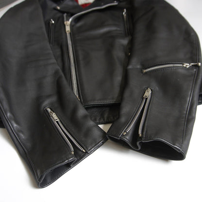 666 triple six Steerhide UK Side Belt Double Rider Riders Jacket Size 40