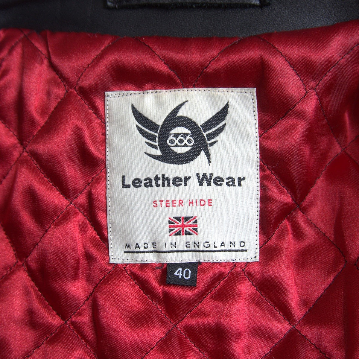 666 triple six Steerhide UK Side Belt Double Rider Riders Jacket Size 40