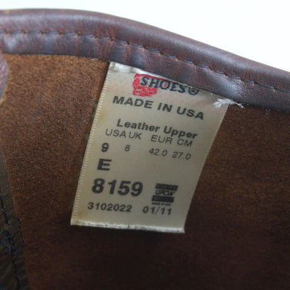 Red Wing 11 8159/PECOS BOOTS Size US9E