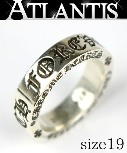 CHROME HEARTS 6mm "FOREVER" Spacer Silver Ring Size ONE SIZE
