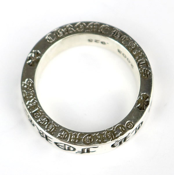 CHROME HEARTS 6mm "FOREVER" Spacer Silver Ring Size ONE SIZE