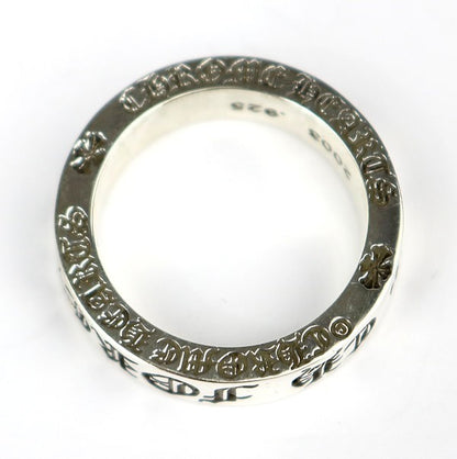 CHROME HEARTS 6mm "FOREVER" Spacer Silver Ring Size ONE SIZE