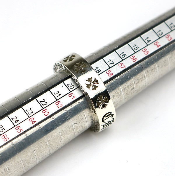 CHROME HEARTS 6mm "FOREVER" Spacer Silver Ring Size ONE SIZE