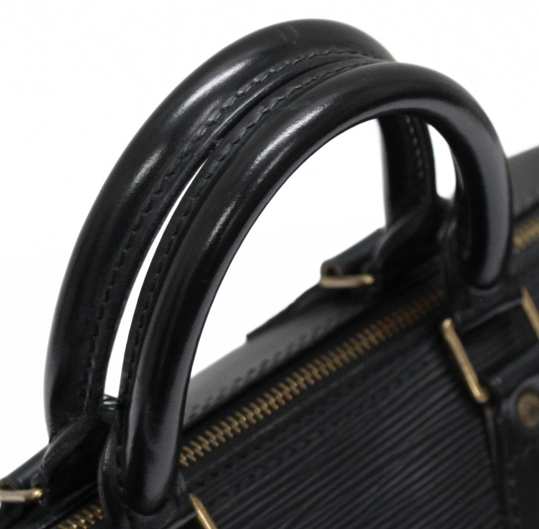 Louis Vuitton Speedy 25 Epi Leather Bag Black Size ONE SIZE