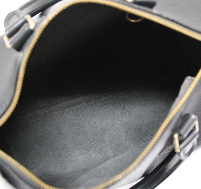 Louis Vuitton Speedy 25 Epi Leather Bag Black Size ONE SIZE