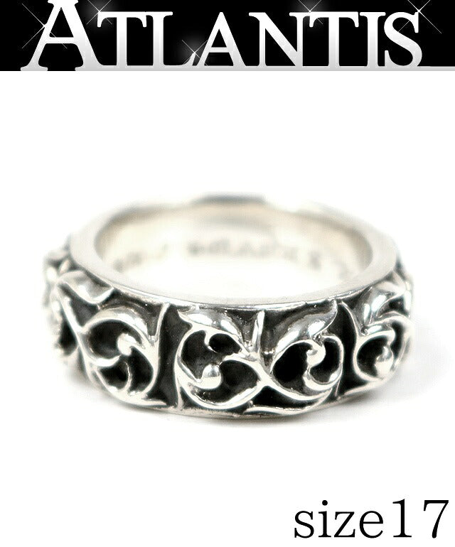 CHROME HEARTS Eternity Vine Band Silver Ring Size ONE SIZE