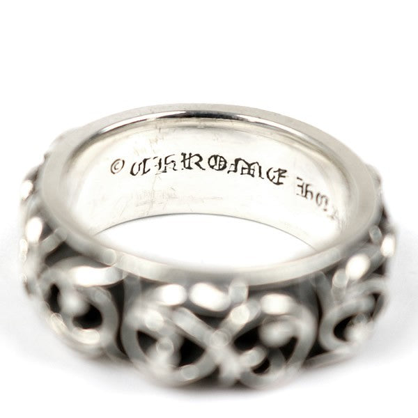 CHROME HEARTS Eternity Vine Band Silver Ring Size ONE SIZE