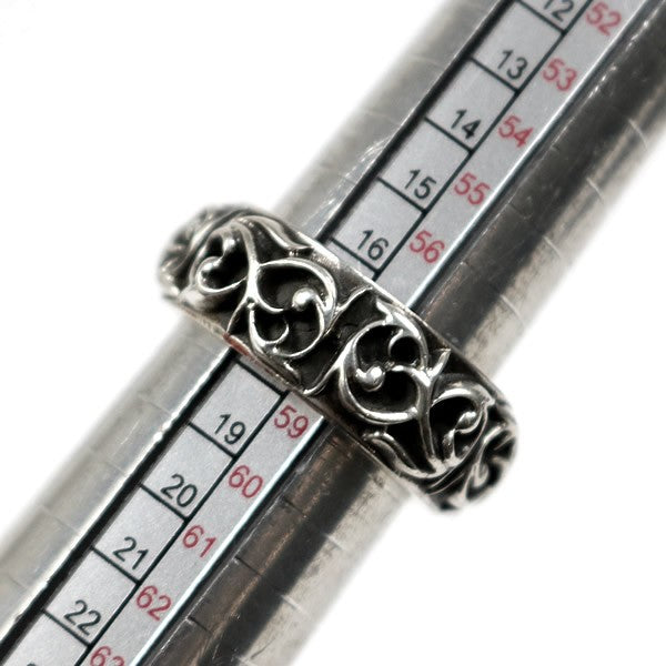 CHROME HEARTS Eternity Vine Band Silver Ring Size ONE SIZE