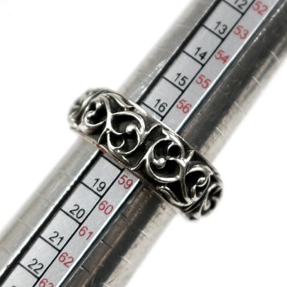 CHROME HEARTS Eternity Vine Band Silver Ring Size ONE SIZE