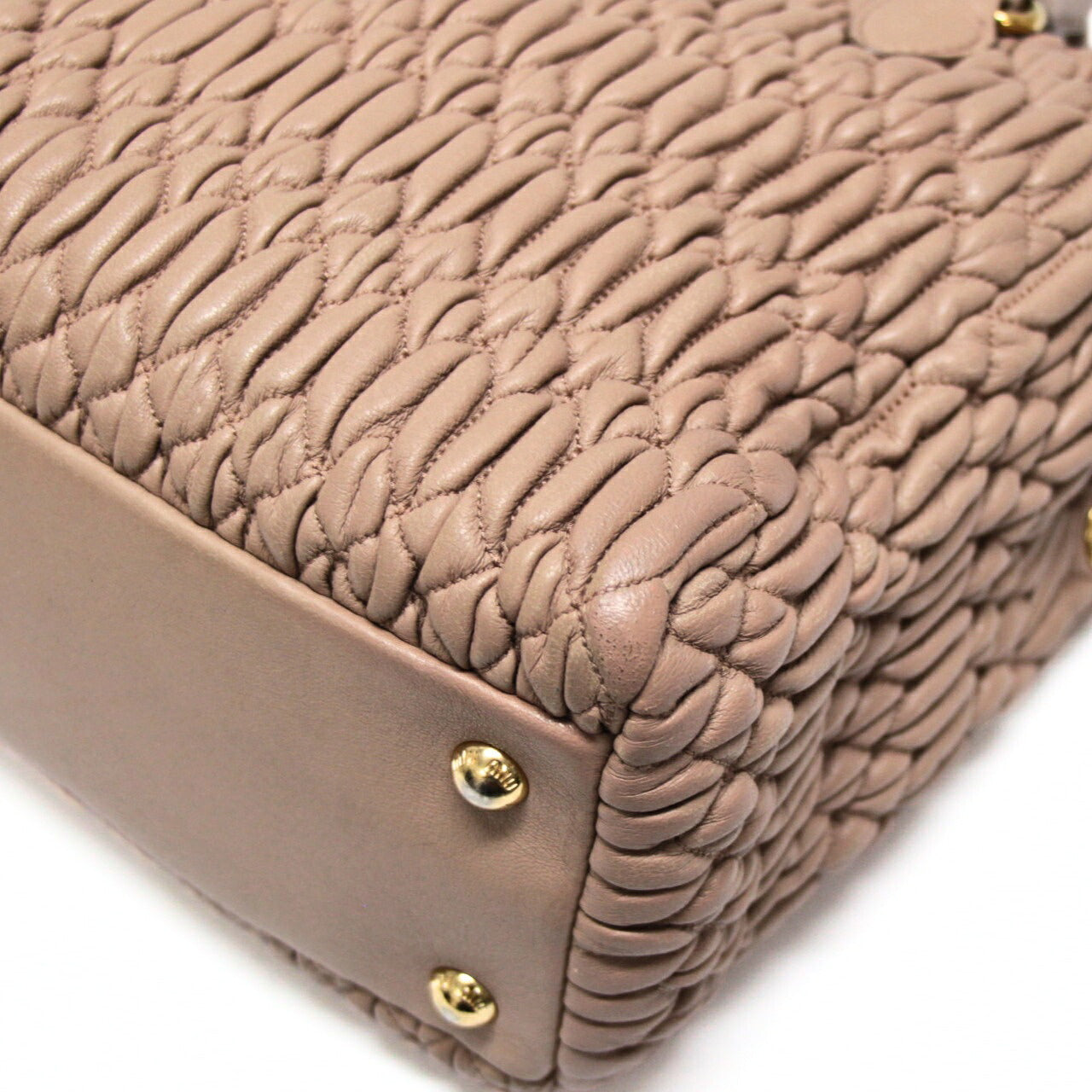 miumiu Matelasse Nappa Crystal Bag Beige Size ONE SIZE