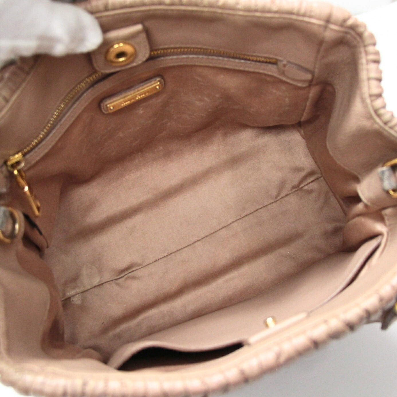 miumiu Matelasse Nappa Crystal Bag Beige Size ONE SIZE