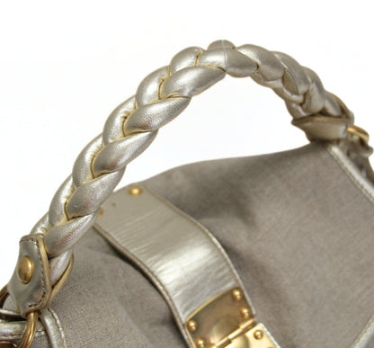 miumiu Matelasse 2WAY Cotton Leather Bag Gold Size ONE SIZE