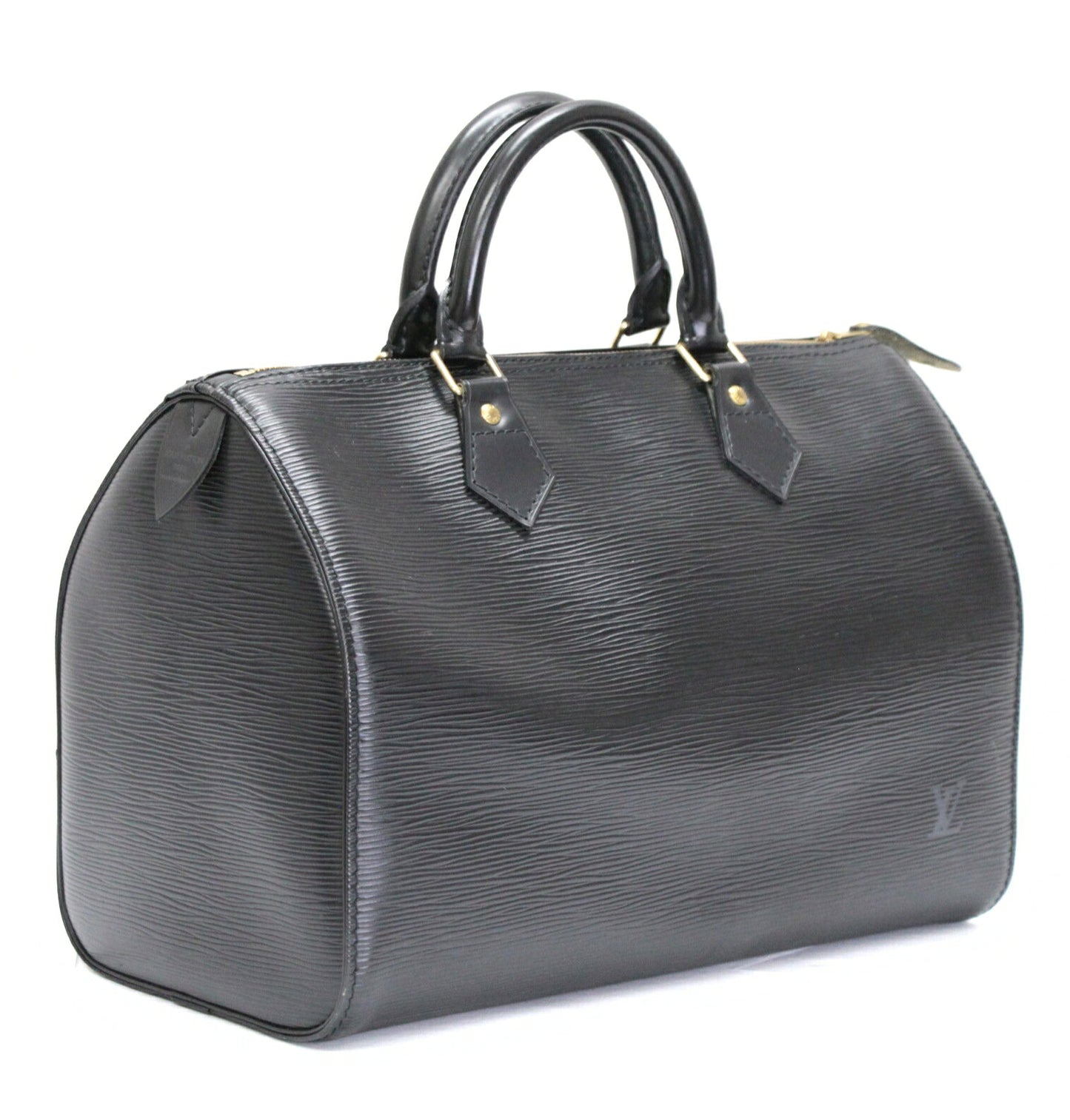 Louis Vuitton Speedy 30 Epi Handbag Black Size ONE SIZE