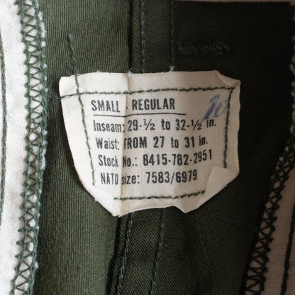 US ARMY 70S M-65 field pants Size SMALL/REGULAR