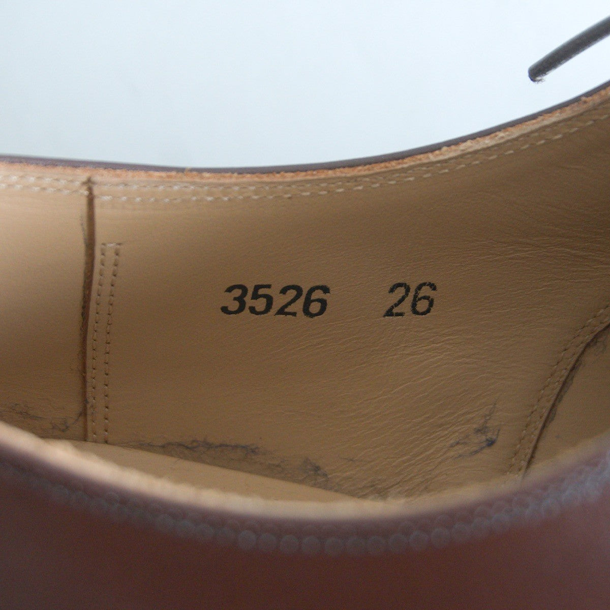 SCOTCH GRAIN Cap-toe leather shoes Size 26EEE