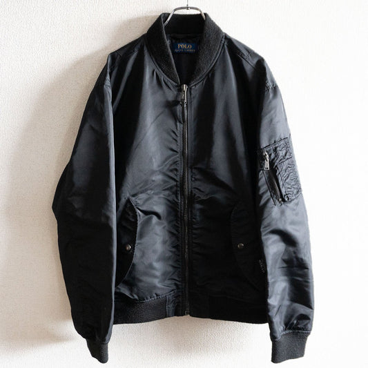 POLO RALPH LAUREN MA-1 Flight Jacket Black Size L