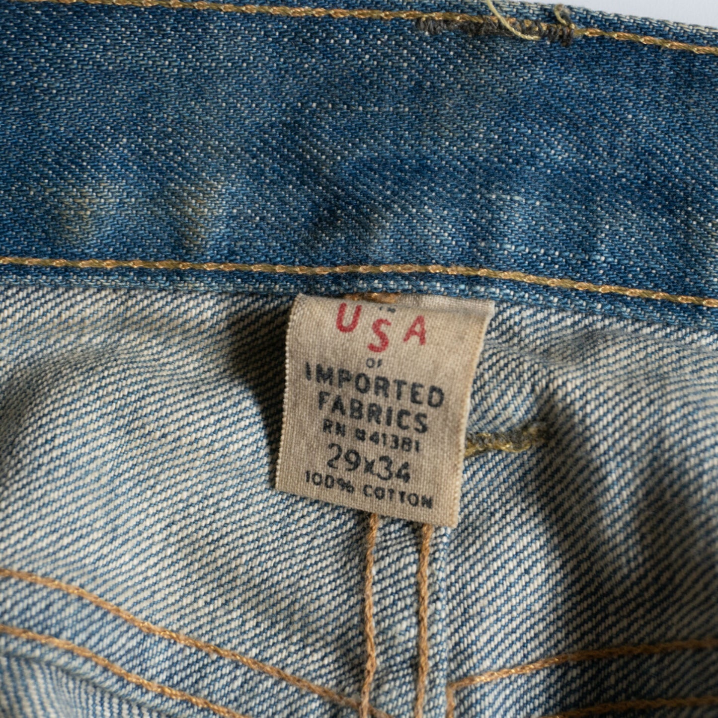 RRL Idaho Low-Straight Jeans Vintage Wash Size 29×34