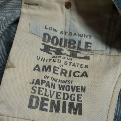 RRL Idaho Low-Straight Jeans Vintage Wash Size 29×34