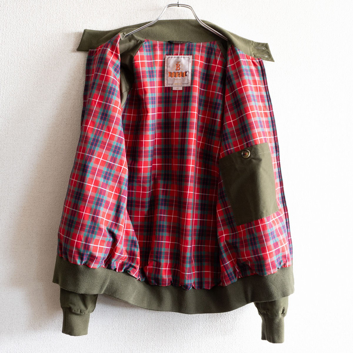 BARACUTA G9 Harrington Jacket Olive Size XXS