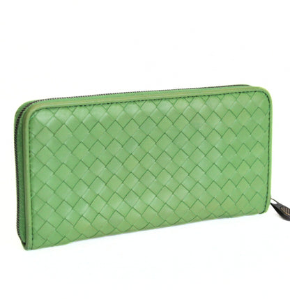 BOTTEGA VENETA Intrecciato Wallet Green Size ONE SIZE
