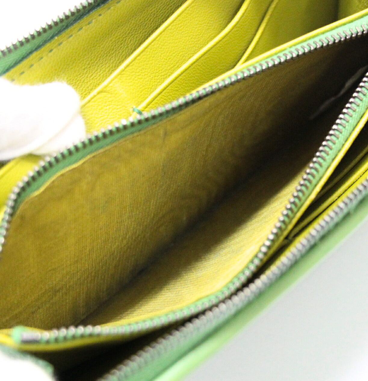 BOTTEGA VENETA Intrecciato Wallet Green Size ONE SIZE