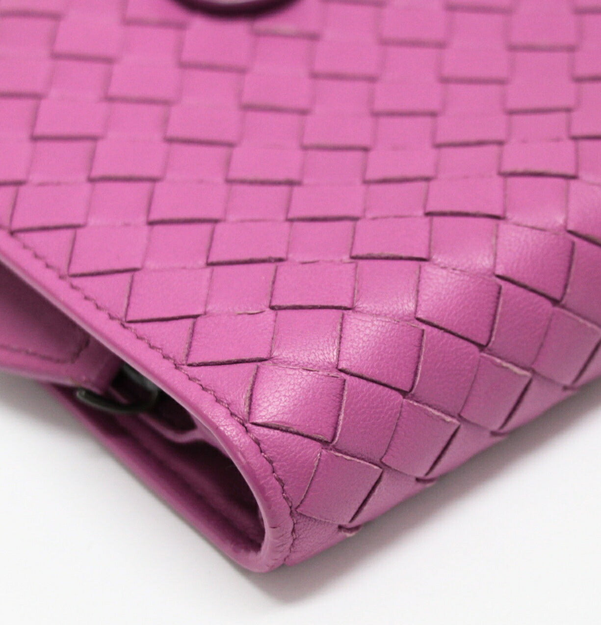 BOTTEGA VENETA Intrecciato Wallet Purple Size ONE SIZE