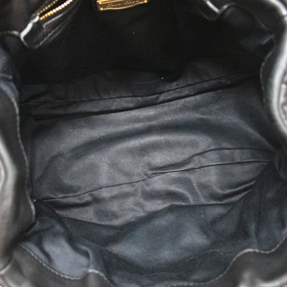 miu miu Matelasse Gathered 2-Way Bag Black Size ONE SIZE