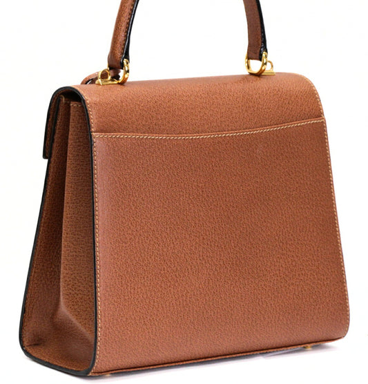 GUCCI Vintage Lady Lock 2-Way Bag Brown Size ONE SIZE