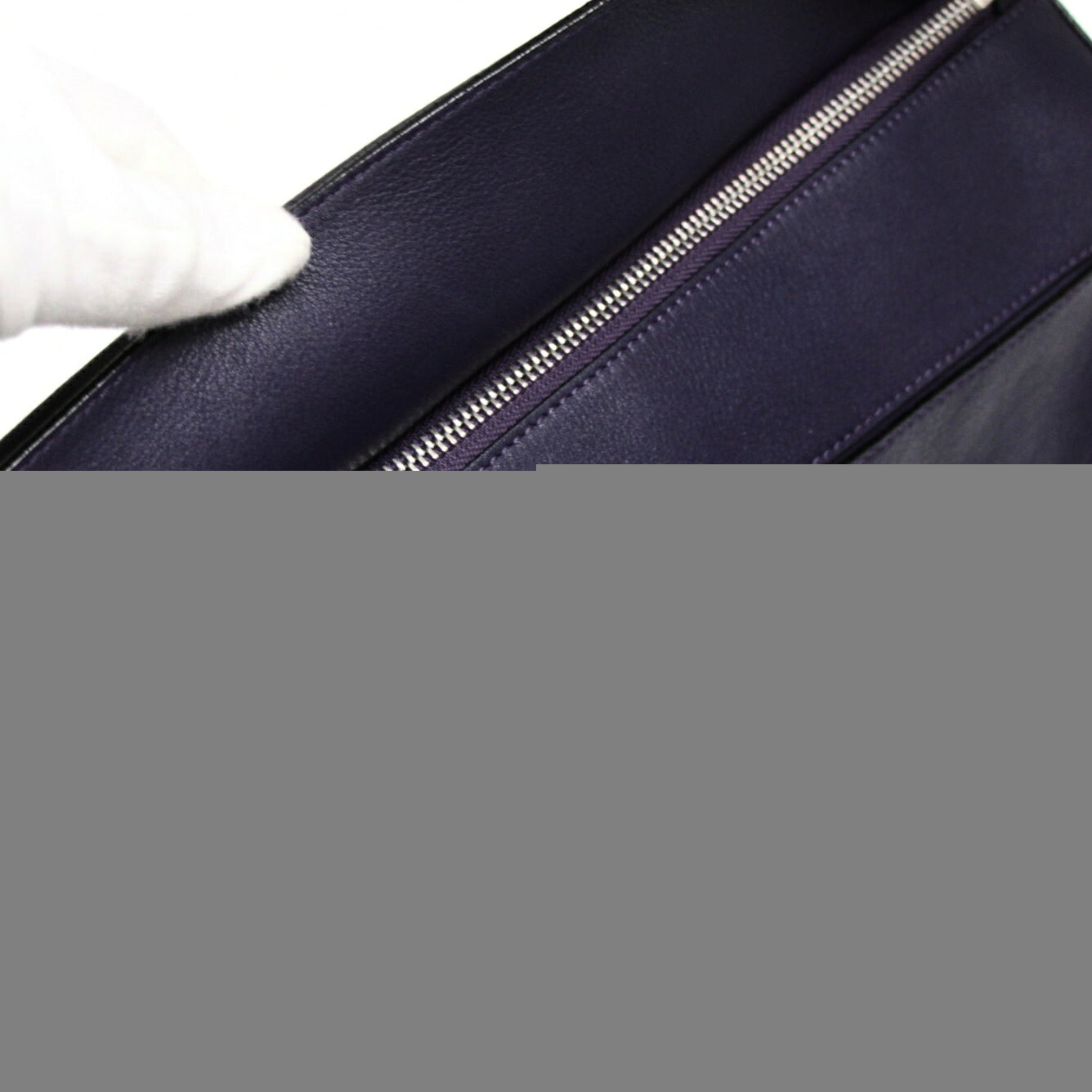LOEWE Medium Puzzle Leather Bag Purple Size ONE SIZE