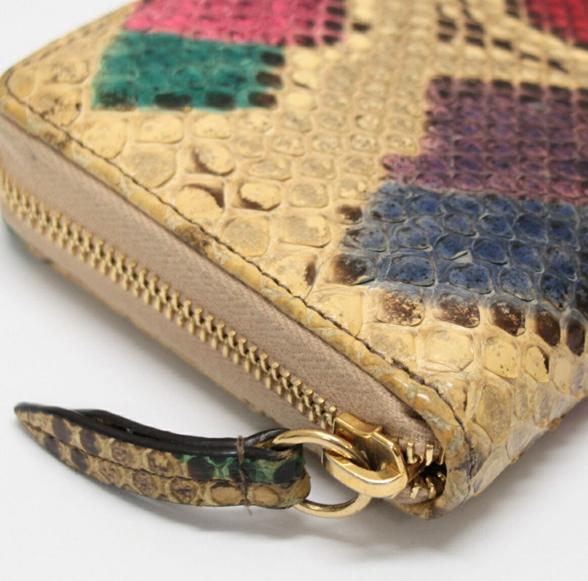 GUCCI GG Marmont Python Zip Wallet Multi Size ONE SIZE
