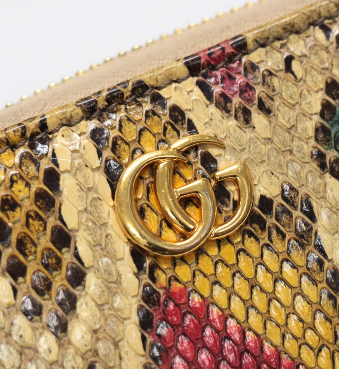 GUCCI GG Marmont Python Zip Wallet Multi Size ONE SIZE
