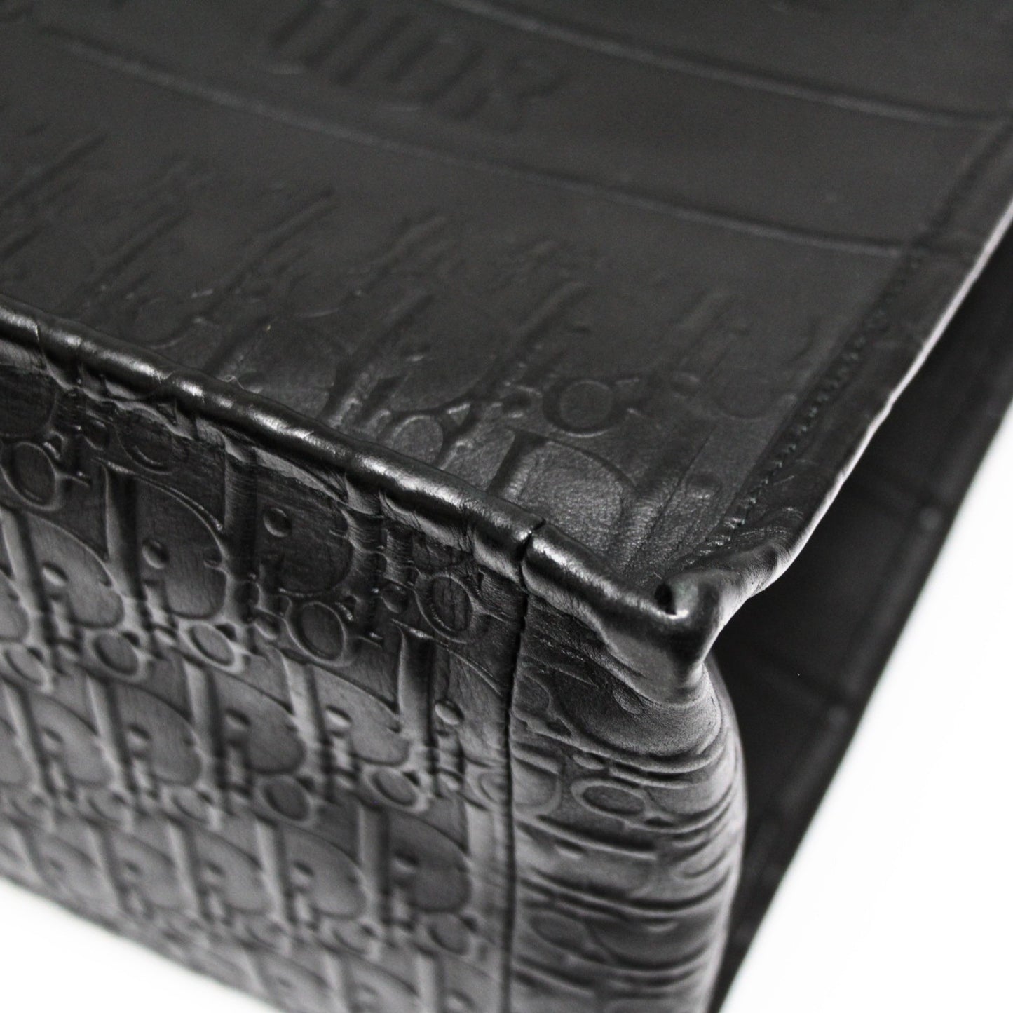 Christian Dior Trotter Book Tote Bag Black Size ONE SIZE