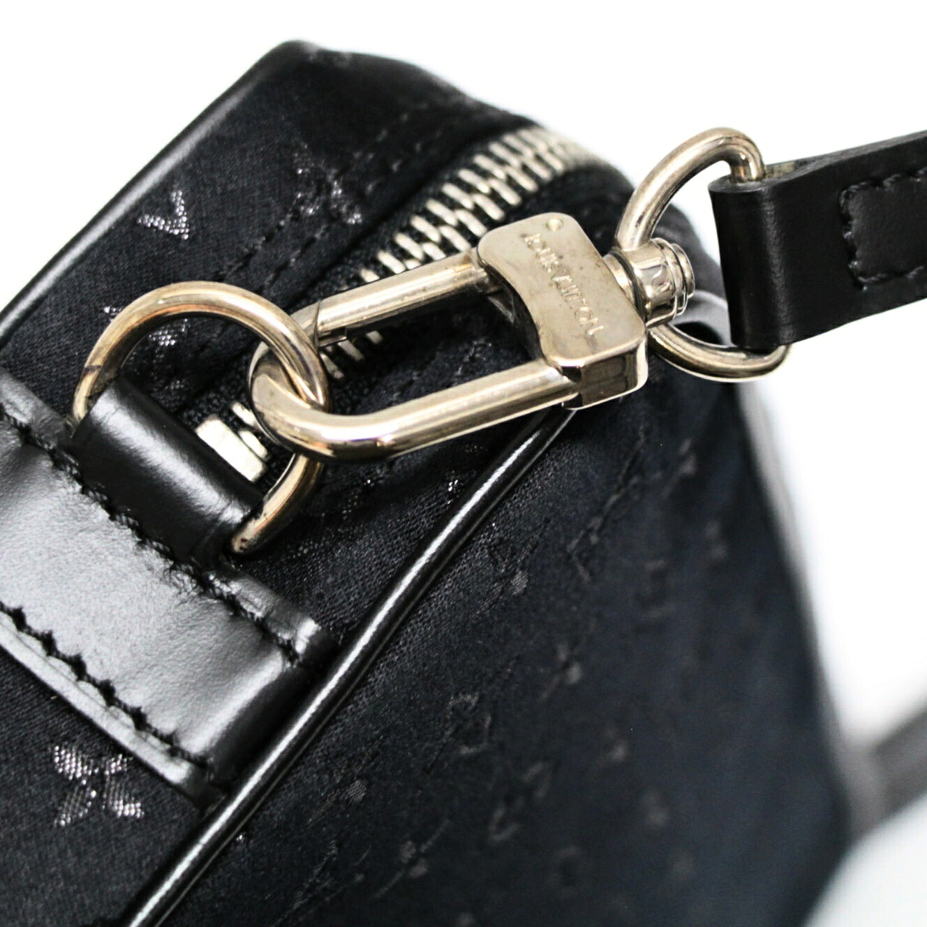 Louis Vitton Monogram Satin Pochette Bag Black Size ONE SIZE