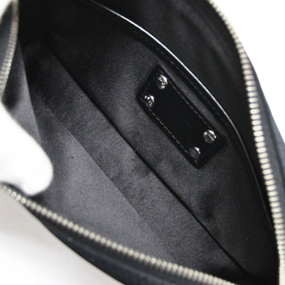 Louis Vitton Monogram Satin Pochette Bag Black Size ONE SIZE
