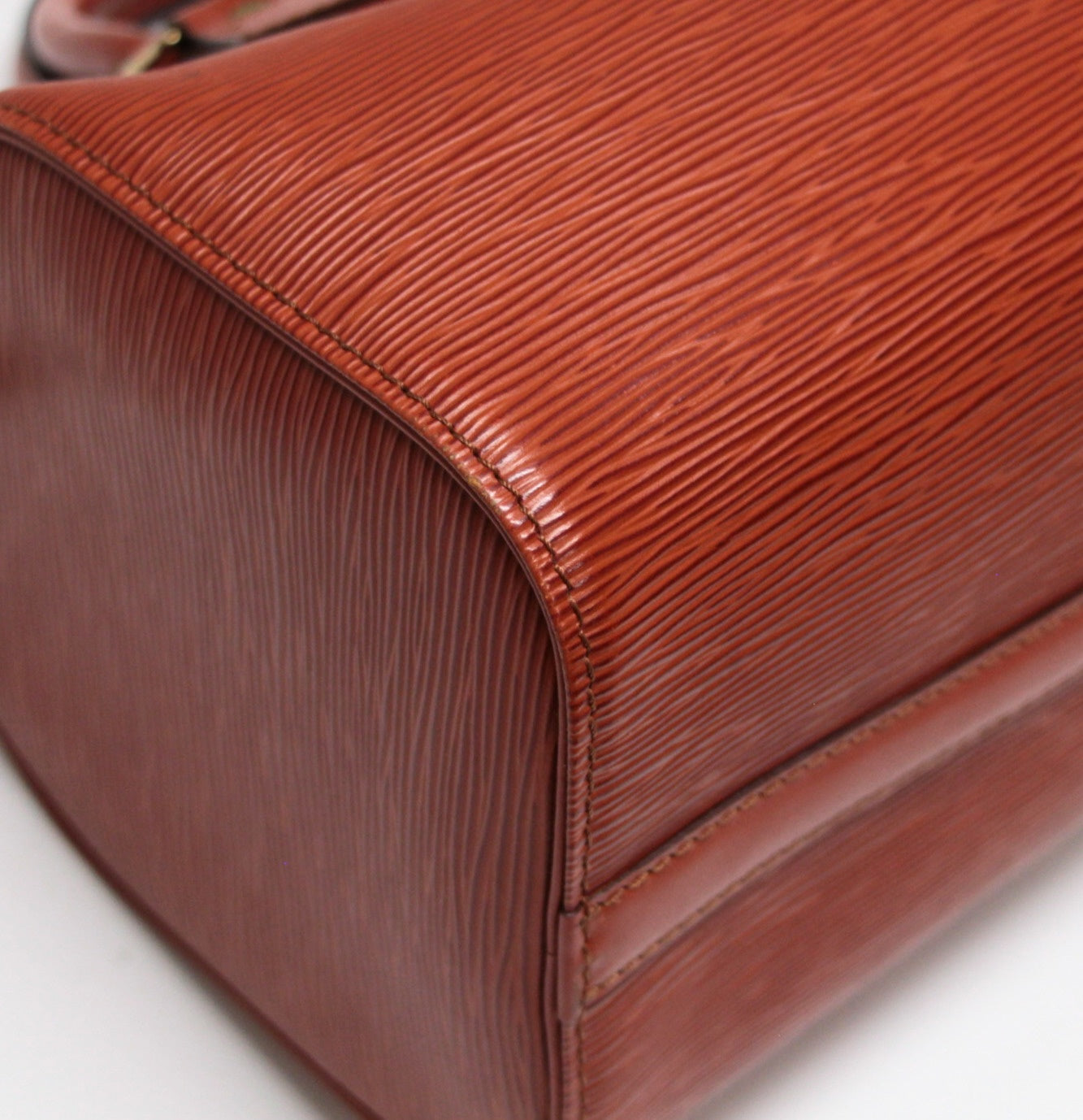 Louis Vuitton Epi Leather Speedy Handbag Brown Size ONE SIZE