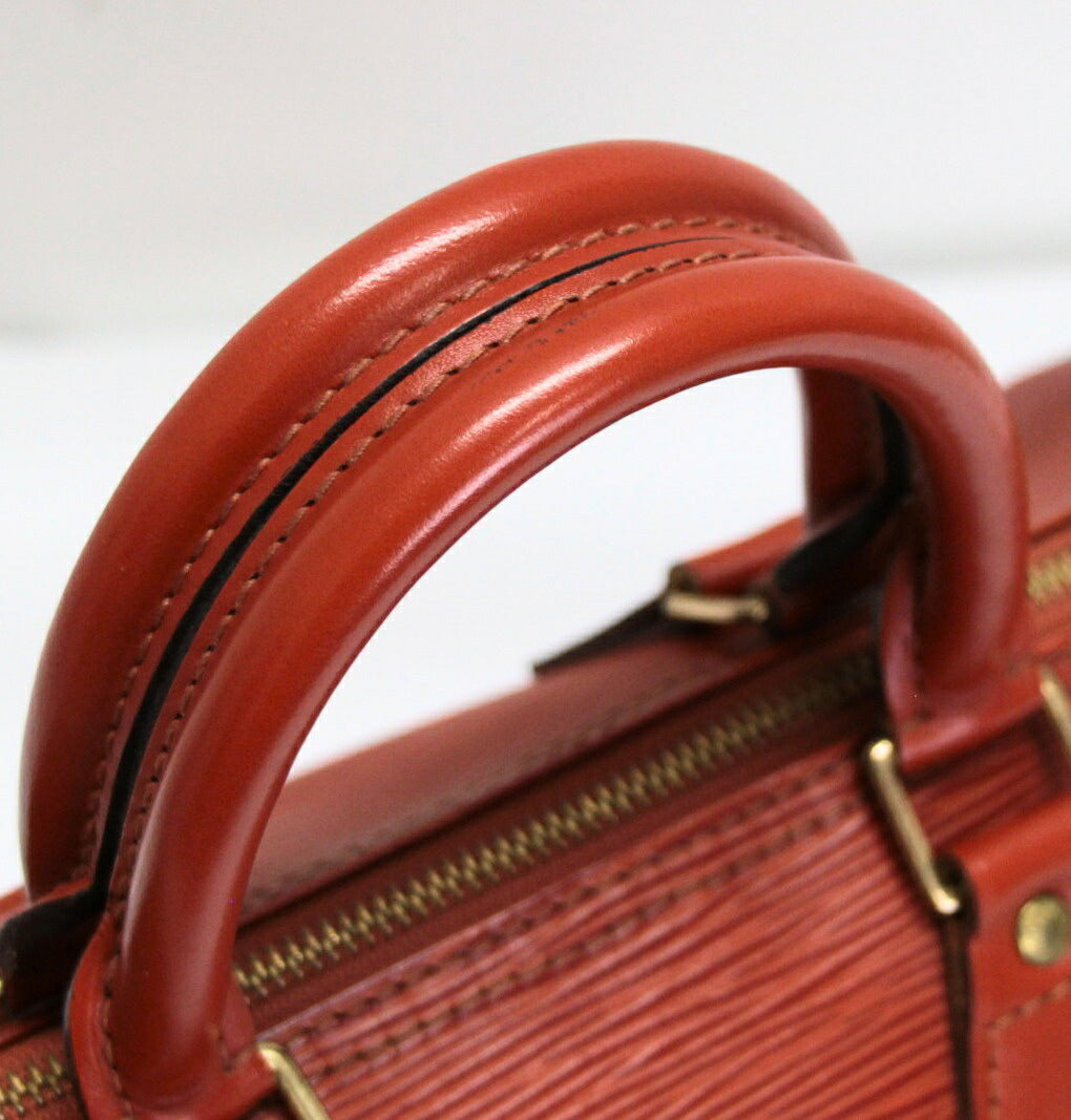 Louis Vuitton Epi Leather Speedy Handbag Brown Size ONE SIZE