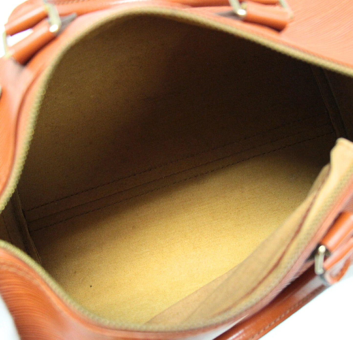 Louis Vuitton Epi Leather Speedy Handbag Brown Size ONE SIZE