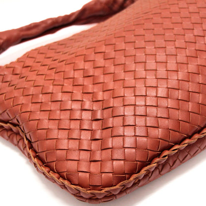 BOTTEGA VENETA Intrecciato Hobo Bag Red Size ONE SIZE