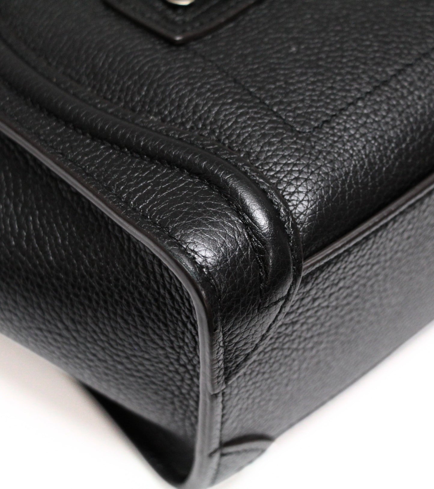 CELINE Luggage Nano Shopper 2-Way Bag Black Size ONE SIZE