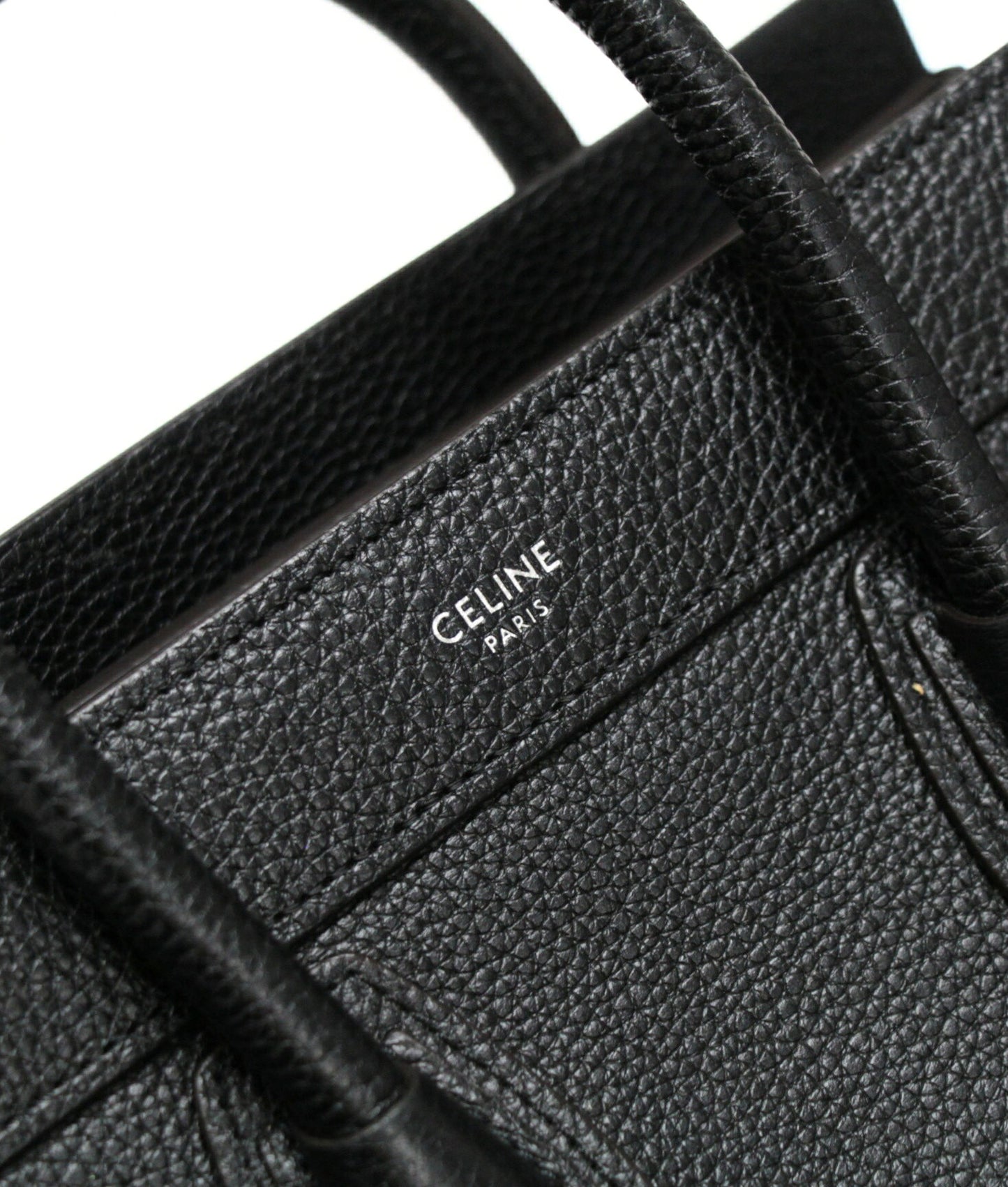 CELINE Luggage Nano Shopper 2-Way Bag Black Size ONE SIZE