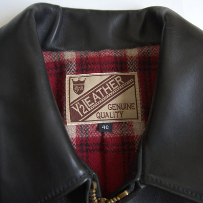 Y'2 Leather HV HORSE SINGLE BREASTED JACKET Size 40