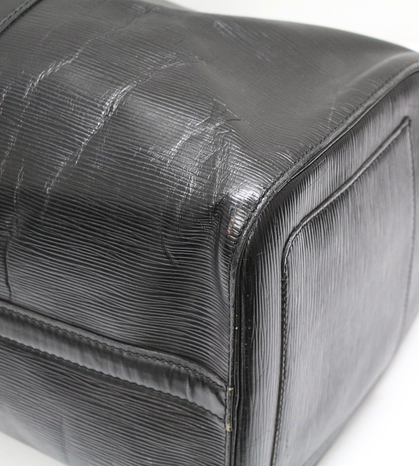 LOUIS VUITTON Keepall 45 Epi Leather Bag Black Size ONE SIZE