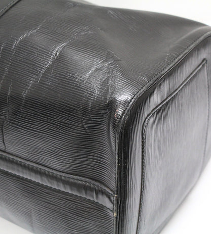 LOUIS VUITTON Keepall 45 Epi Leather Bag Black Size ONE SIZE