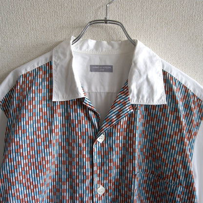 Comme des Garcons 00 00s Short-Sleeve Plaid Shirt Size XL
